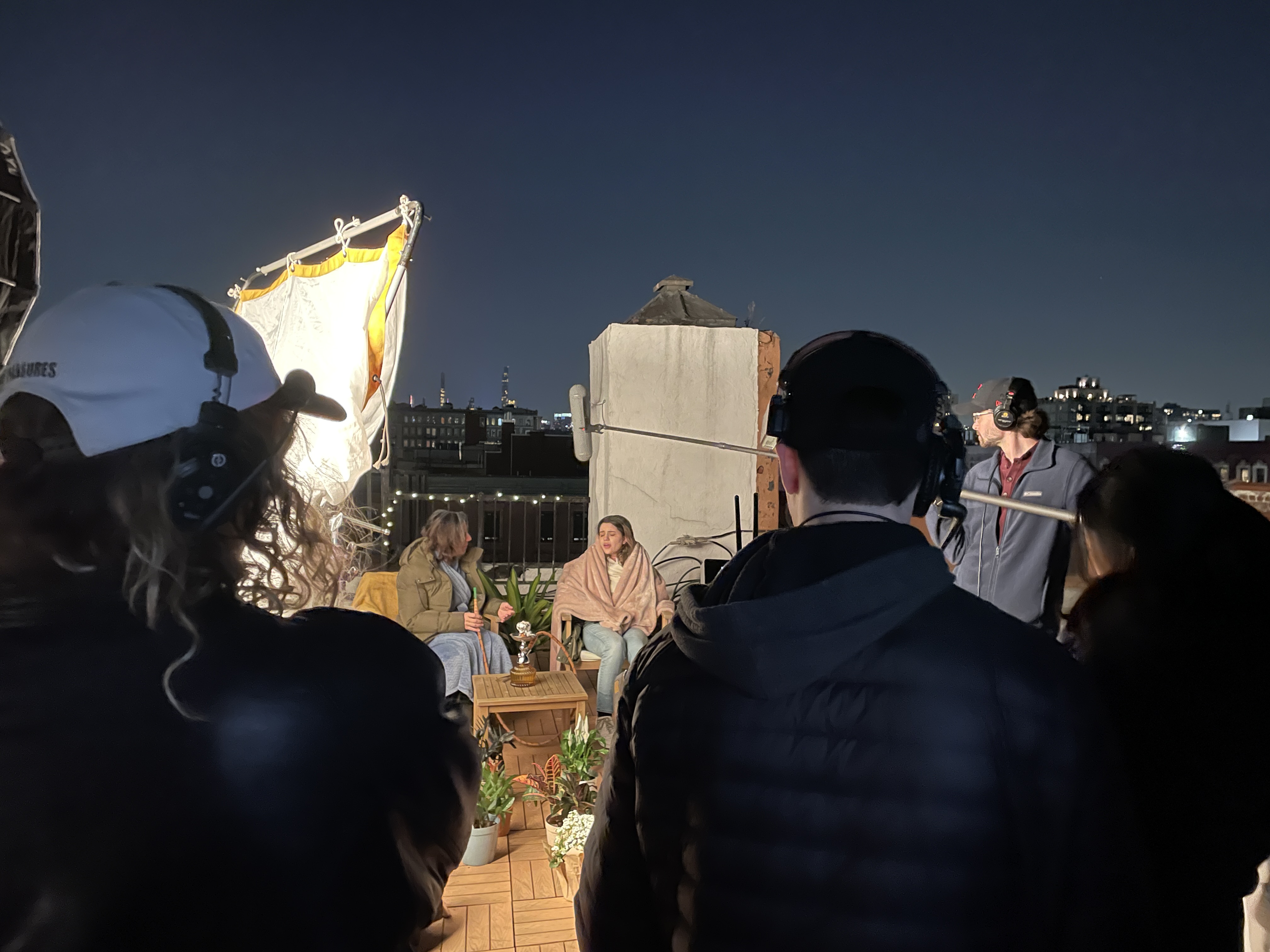 Outdoor shoot on rooftop